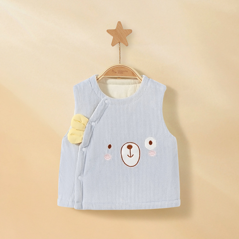 Baby chaleco de invierno y otoño niños chaleco de algodón caliente para niños chaleco de invierno para niñas grueso chaleco de hombro para bebés