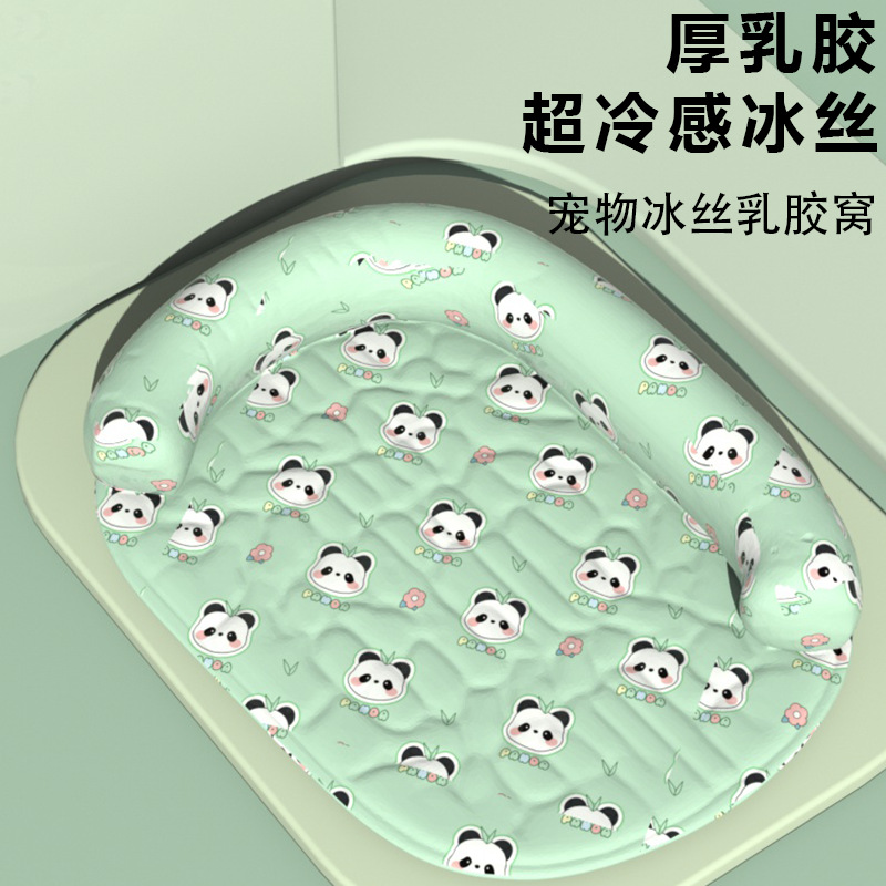 Almohadilla para perros Almohadilla para dormir de verano Almohadilla para perros de seda de hielo de látex Almohadilla de hielo para mascotas de enfriamiento