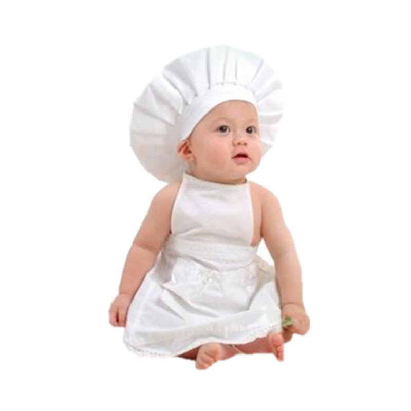 Children's apron, girl's skirt, photography props for new born, hat 5
