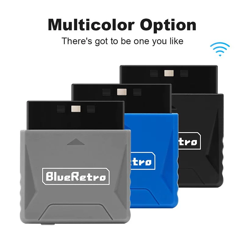 Контроллер-адаптер Bluetooth для PS1/PS2 Mini BlueRetro Handle с рукояткой трансформер беспроводной