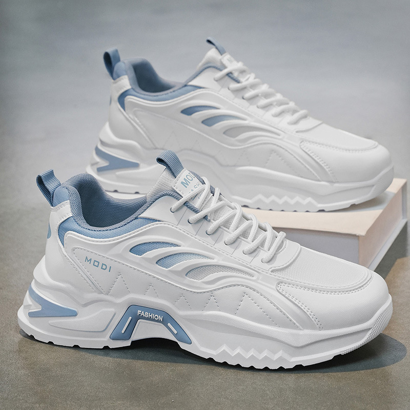 Men's Sneakers 2026 New Spring Thick-Soled Height-Increasing Dad Shoes Lightweight Breathable Casual Shoes for Students