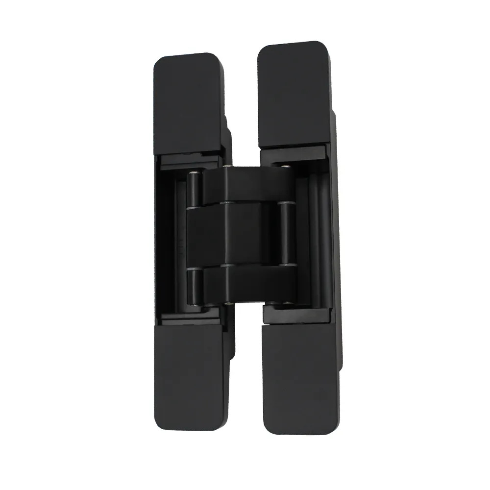 Puerta invisible, bisagra tridimensional ajustable oculta, bisagra cuadrada de estilo europeo H, bisagra oscura, puerta de madera maciza, bisagra cruzada, bisagra de puerta oscura