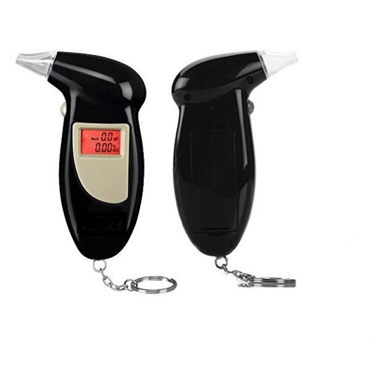 汽车酒精测试仪便携式车载吹气式酒精检测器高精度数显酒驾测量器