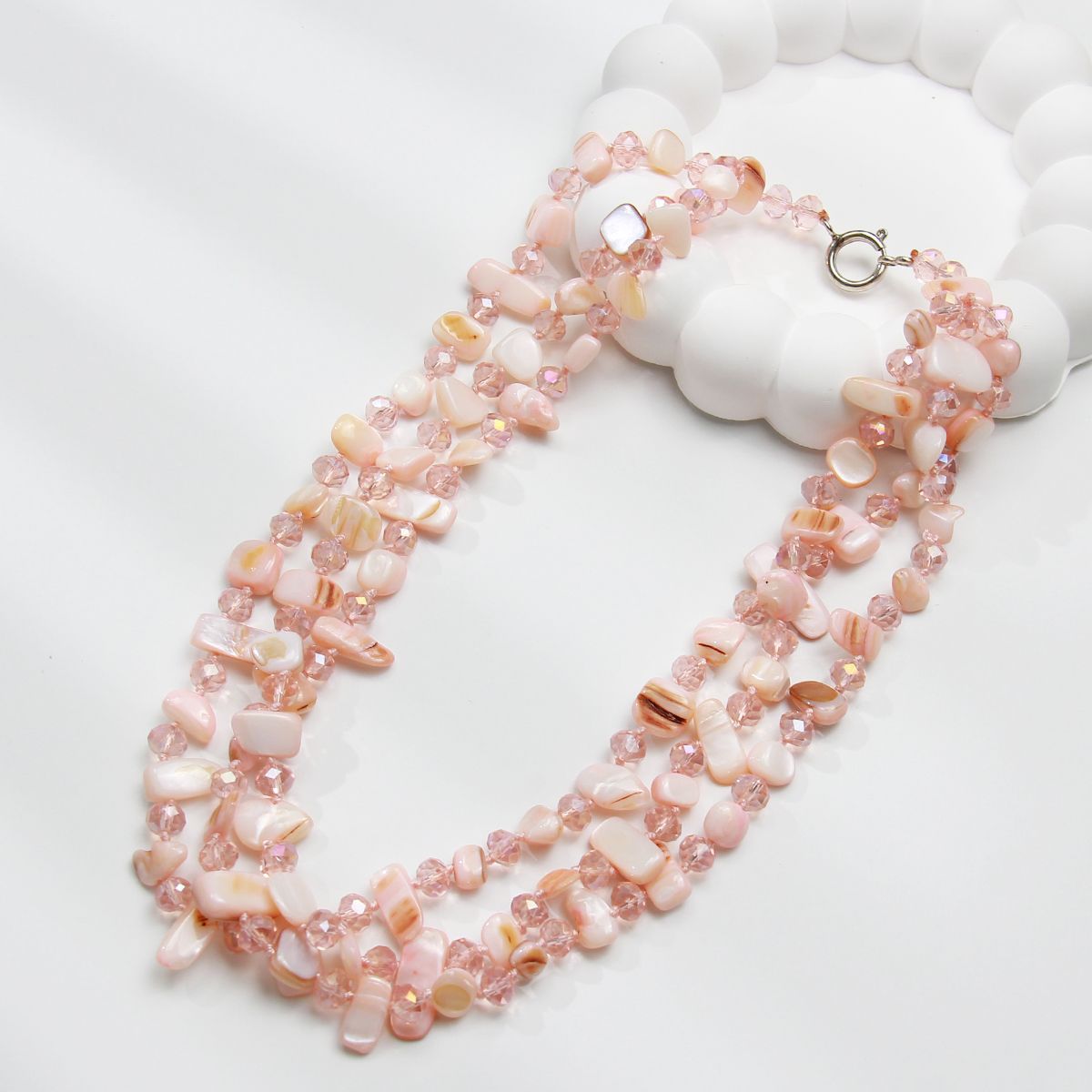 105g Weight Necklace Classification Shell Chain Material Beaded Chain Chain Type 1 Piece Quantity Holiday, Travel Occasion Shell Material Geometric Pattern Women's Gender Vacation, Simple Style Style Vacation Simple Style Geometric Shell Beaded Chain Beaded Necklaces Wholesale 5