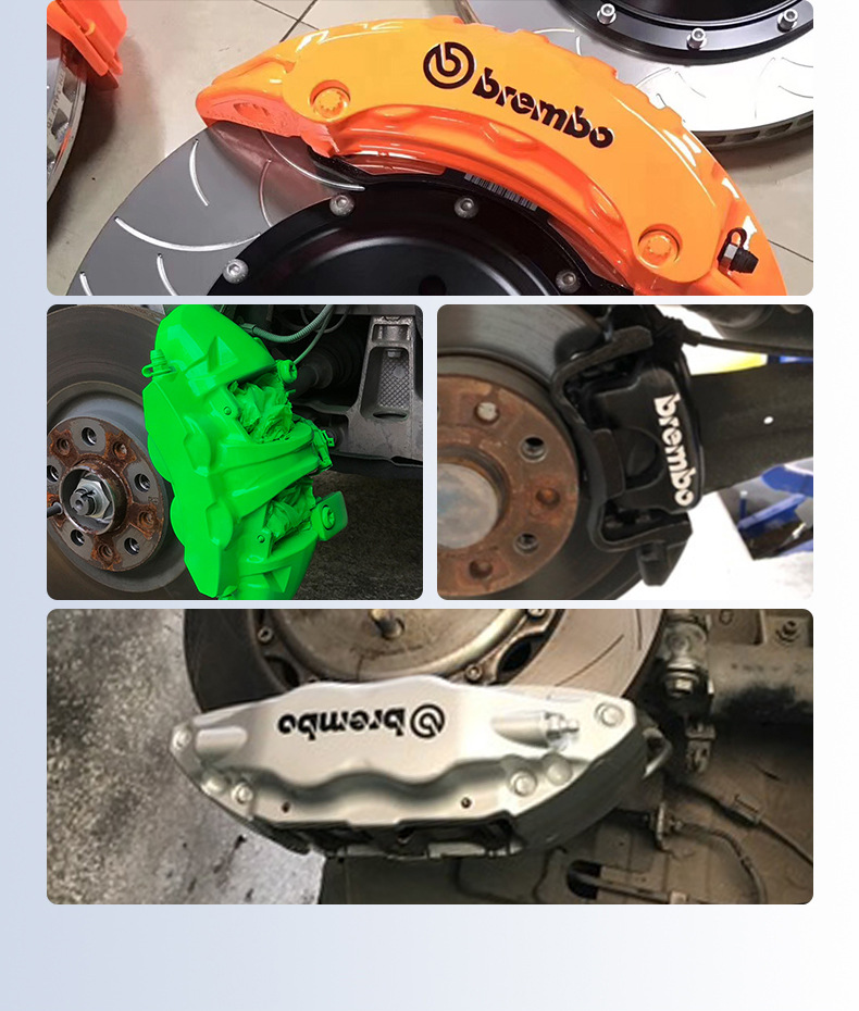Car brake caliper painting color change paint high temperature resistant paint self-painting modification red motorcycle exhaust pipe painting