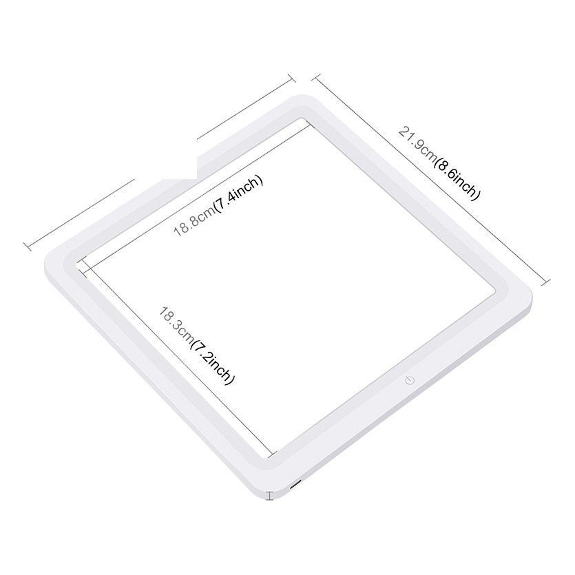 PULUZ Fat Cow fotografía de comercio electrónico 20cm sin recorte fotografía luz táctil sin sombra luz de fondo LED luz de la fotografía