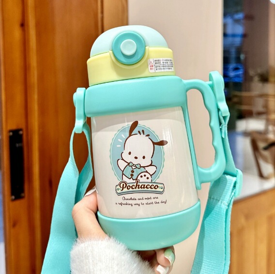 サンリオ ハローキティ 子供用ウォーターカップ 316 魔法瓶カップ 学校に行く学生用 ポータブルケトル 大容量ストローカップ|undefined