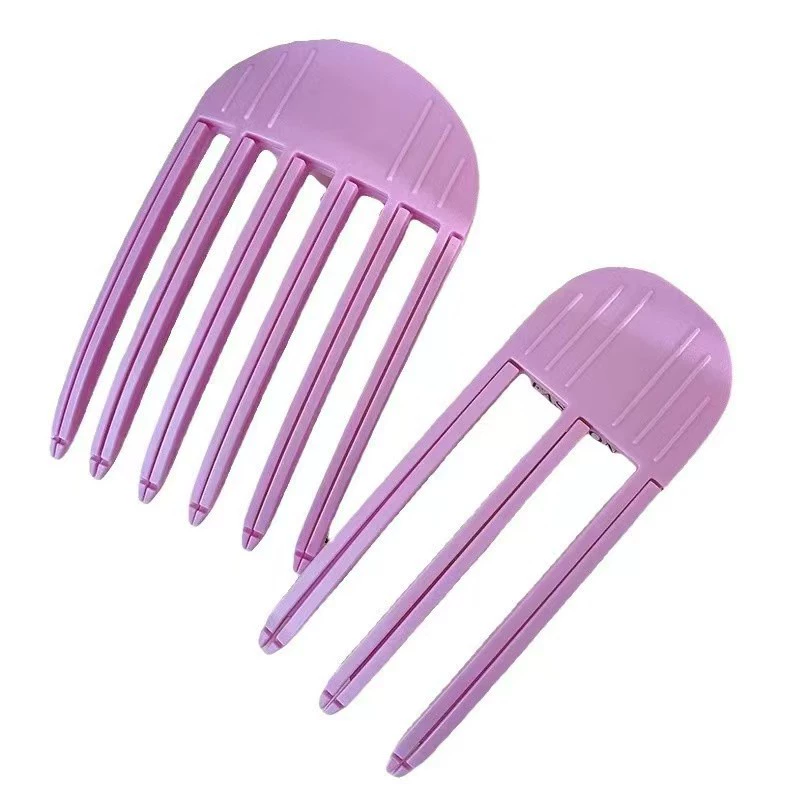 Lazy high skull top artifact without trace folding wind plastic combed root fixed card does not hurt the craniotomy top bangs fluffy clamp