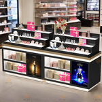 商场化妆品展示柜美容院展柜带灯美妆货柜产品陈列柜岛柜展示台