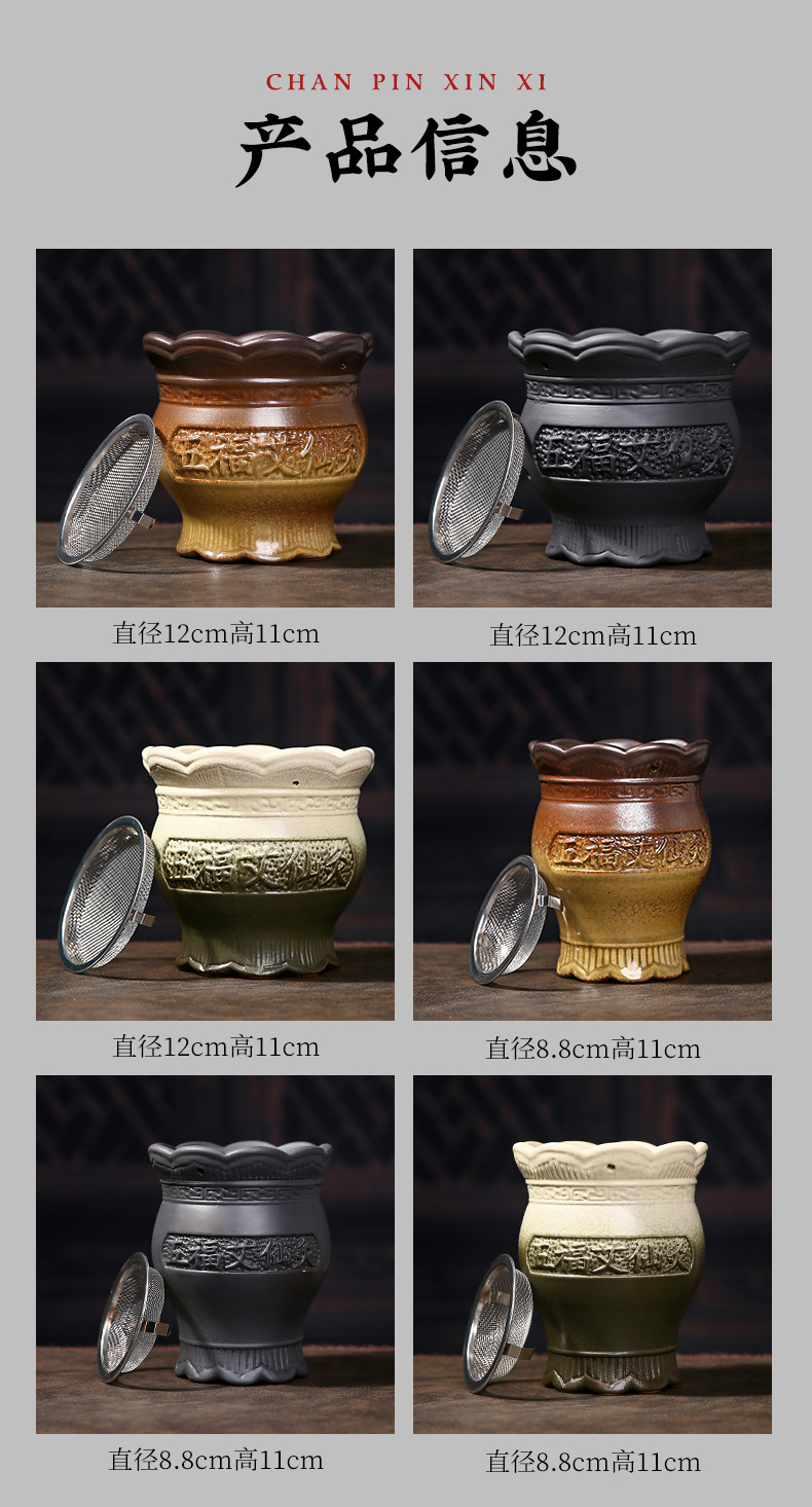 Ceramic Fire Dragon Cup Moxibustion Tool Medium Size with Cloth Cover for TCM Warm Therapy quality and texture