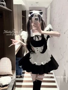 Cross -Borderder Maid Maid Установка Bow Maid японская аниме -косплей увеличить код японская горничная.