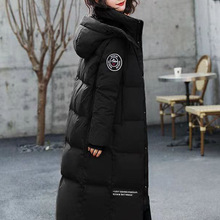 中长款羽绒棉服女2025年冬季新款加厚保暖超长款时尚宽松外套棉衣