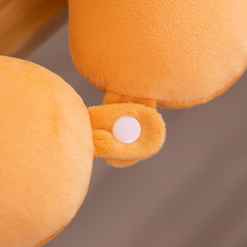 Cuscino da viaggio in memory foam butter bear con mascherina gatto_voghion.com