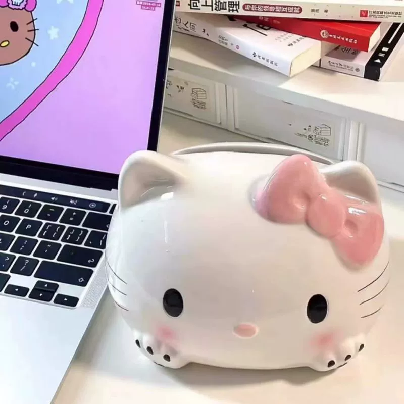 Туалетная коробка для салфеток с изображением Hello Kitty на Xiaohongshu, креативная милая женственная декоративная коробка для салфеток на рабочем столе