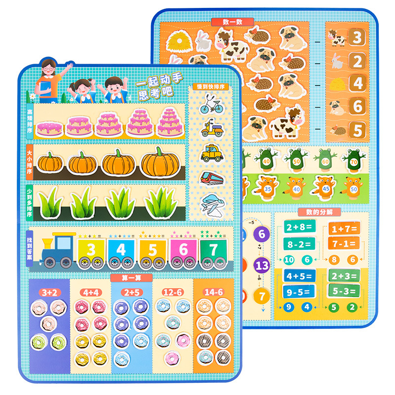 Educación infantil mapa de pared calendario crecimiento autodisciplina reloj silencioso libro pegado jardín de infantes hábitos de tiempo cognición perforación