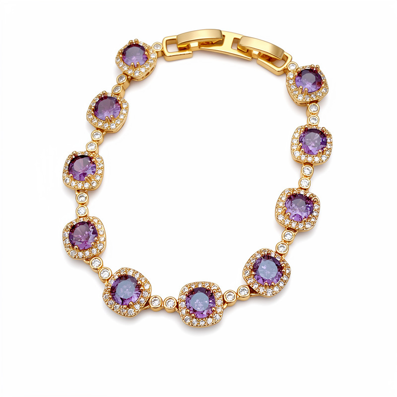 Medieval vintage de oro real, pulsera de hebilla cuadrada redonda, pulsera de lujo ligera, joyas de mano exquisitas