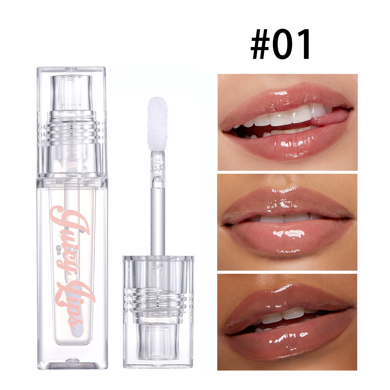Highlighter Moisturizing Lip Gloss, Intense Hydration & Plumping Mirror Shine, 5.5 g