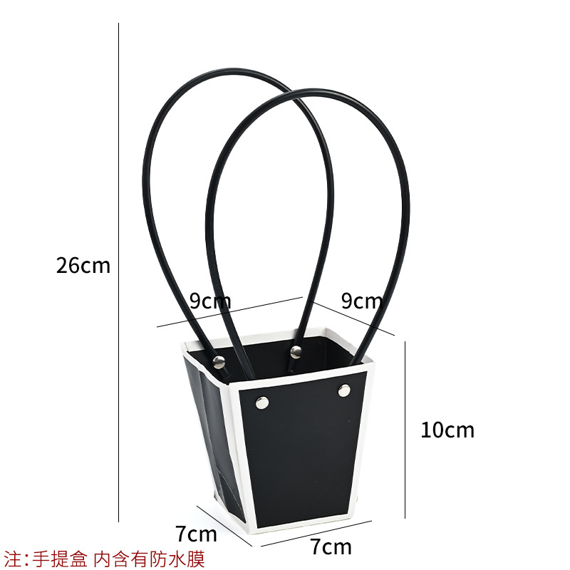 Bolso especial transfronterizo para flores, descuento al por mayor, bolsa trapezoidal de papel kraft impermeable, bolsa de embalaje de regalo, bolsa de ramo