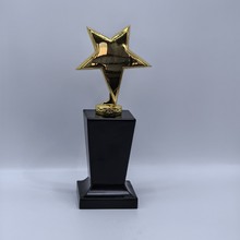 创意金属五角星奖杯定制五星合金电镀工艺品奖杯定制商务高端礼品