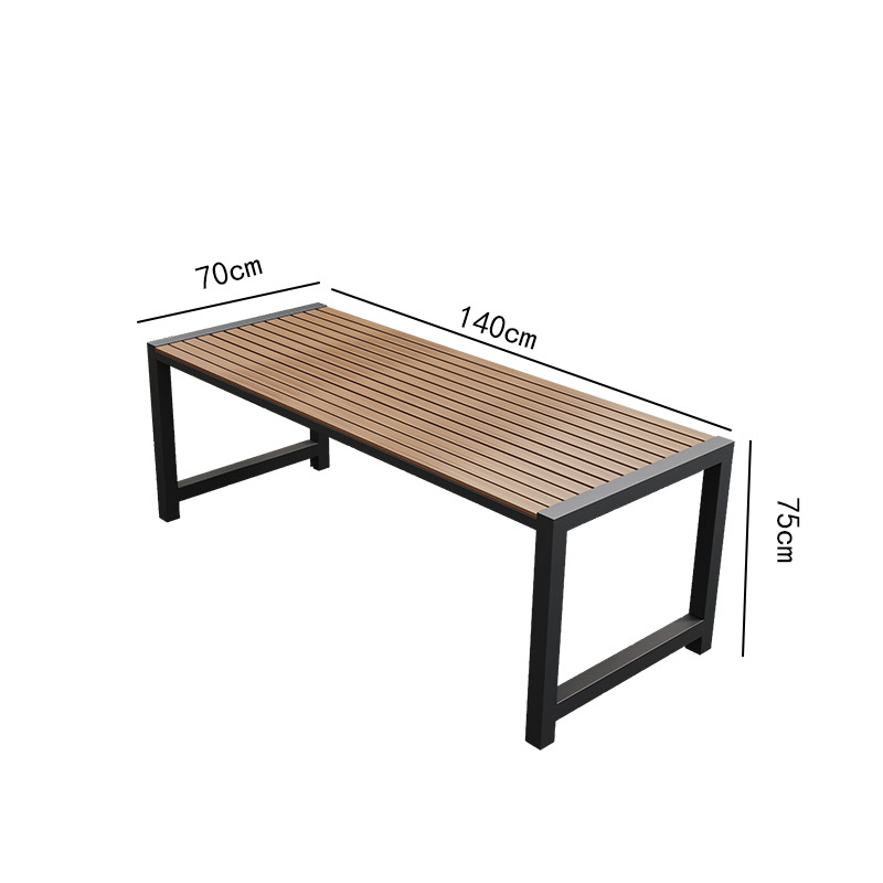 Juego de mesas y sillas al aire libre Parque de ocio Jardín Jardín Mesa de café Café Snack Street Combinación de mesas y sillas largas al aire libre