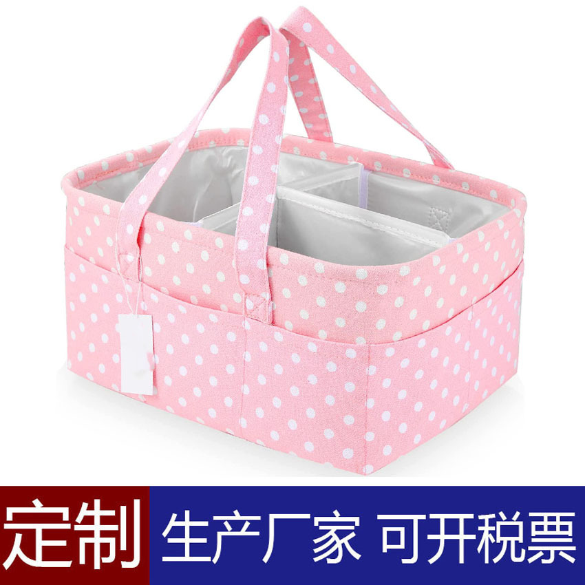 공장 맞춤형 모성 및 유아 제품 보관 가방 육아 보관 바구니 휴대용 핸드백 아기 기저귀 패드