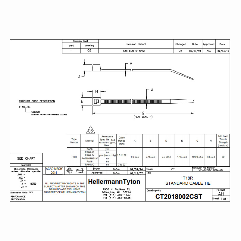 HELLERMANNTYTON̫ͨT18R-B 111-00540