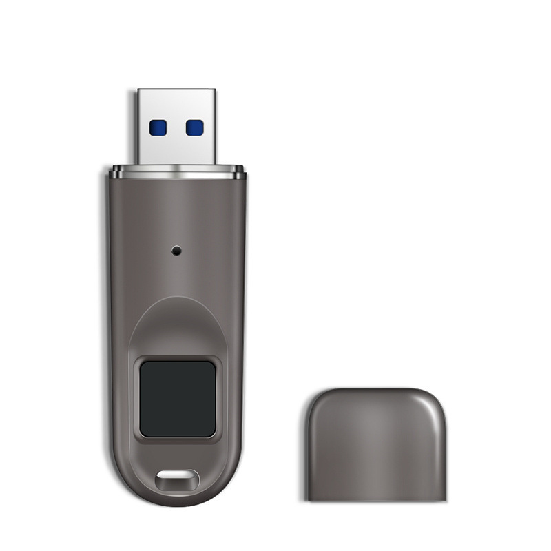 Suministro directo de fábrica cifrado de huellas dactilares disco flash USB aleación de zinc usb3.0 Identificación de huellas dactilares cifrado de computadora de oficina de alta velocidad disco flash USB