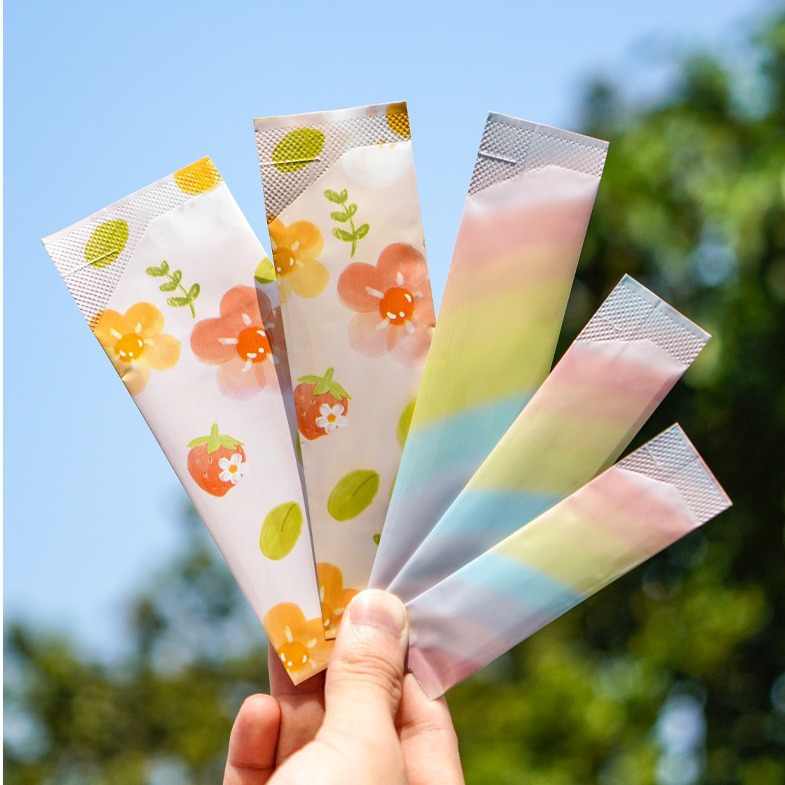 Venta directa de fábrica en polvo bolsa de embalaje café leche té comida reemplazo largo bolsa de embalaje tamaño pequeño bolsa desechable