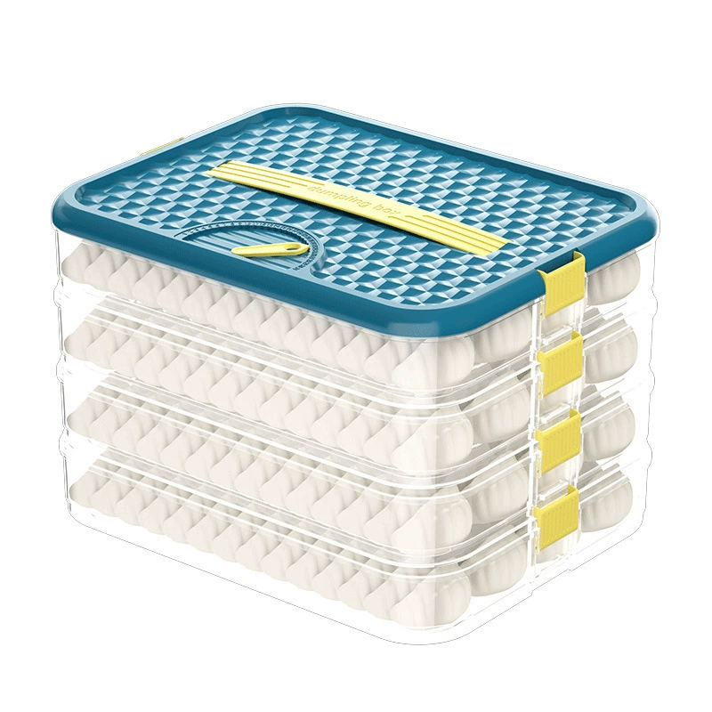 Dumpling Storage Box — Food-Grade Multi-Layer Refrigerator Organizer, 70–280 pcs Capacity