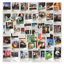 60张经典动漫美剧电影贴纸海报跨境热卖行李箱吉他手机笔记本贴画