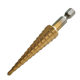 Hexagon shank step drill bit wholesale inch metal hole opener drill bit set high speed steel pagoda drill bit