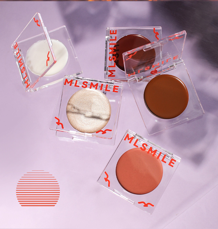 MLSMILE Cross-Border Exclusive Cream Matte Natural Highlight Contour Rouge Easy To Apply Moisturizing Blush Palette_voghion.com