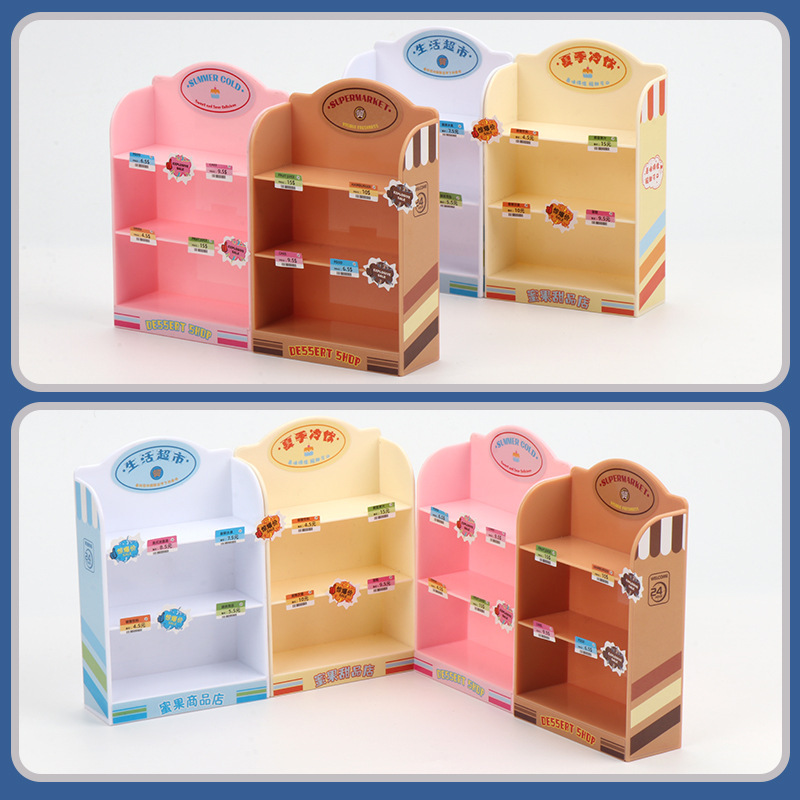 模擬ミニコンビニスナック棚ミニチュアデスクトップ装飾小さな装飾品ままごとおもちゃ工場直販|undefined
