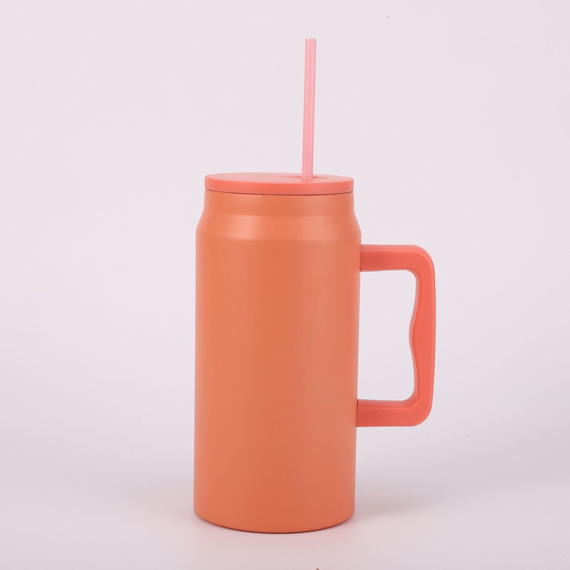 Transfronterizo simple 304 taza de aislamiento de acero inoxidable 50oz taza de hielo de gran capacidad taza de agua de paja portátil al aire libre