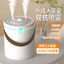跨境便携加湿器卧室家用室内办公室充电式补水大容量睡眠婴儿包邮