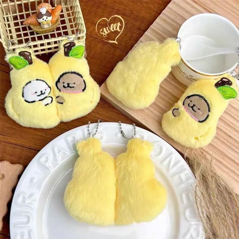 2026 New Model【Never Separate】Keychain Backpack Pendant Couple Matching Cute Plush Magnetic Hanging Ornament