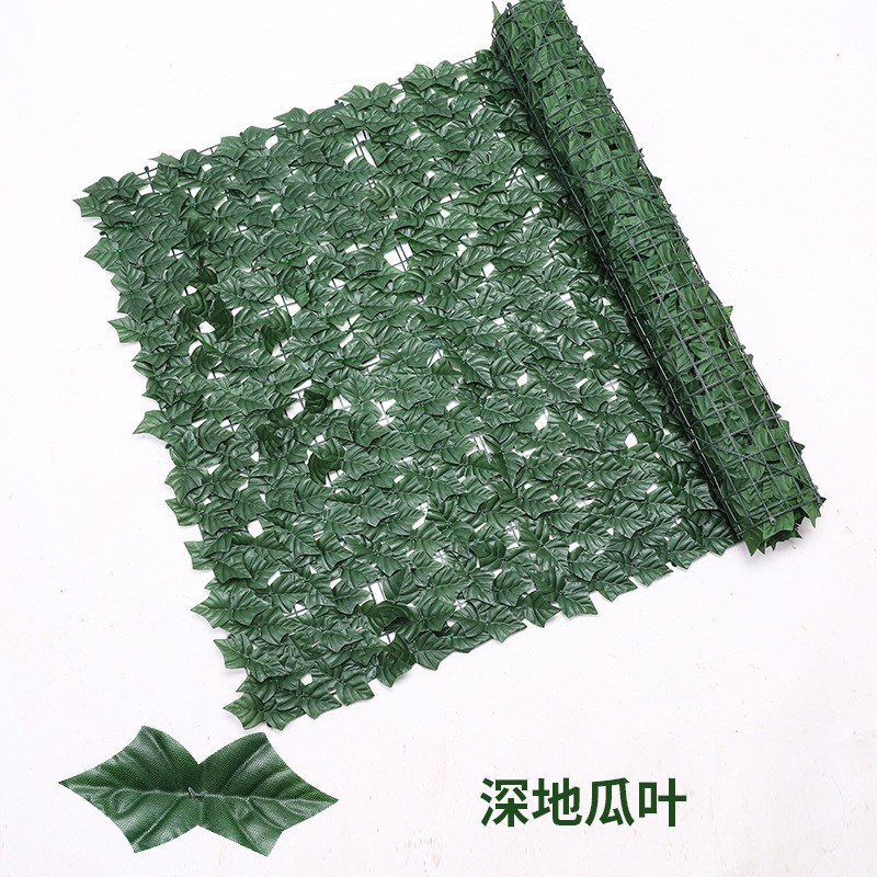 Pared verde decorativa artificial, hojas de potos, valla para balcón o jardín.