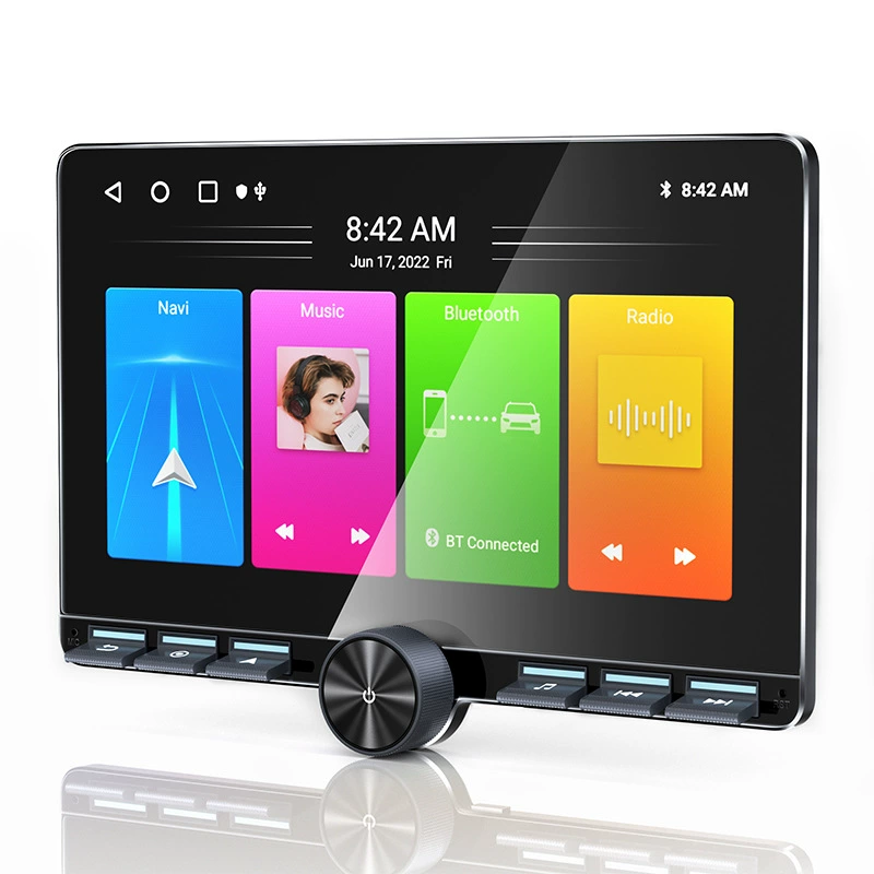 Автомобильный навигатор 10,1" IPS с одним регулятором, беспроводной CarPlay и Android Auto, 2+32G