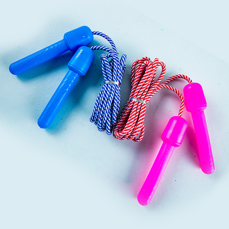 BT8308 cuerda de saltar para niños cuerda de saltar de algodón de dos colores entrenamiento deportivo de la escuela cuerda de saltar regalo del estudiante