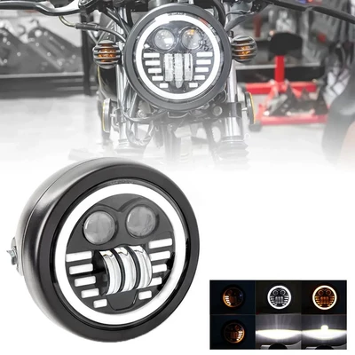 Motorcycle modification dual-headlight for Motorcycle headlights, headlights