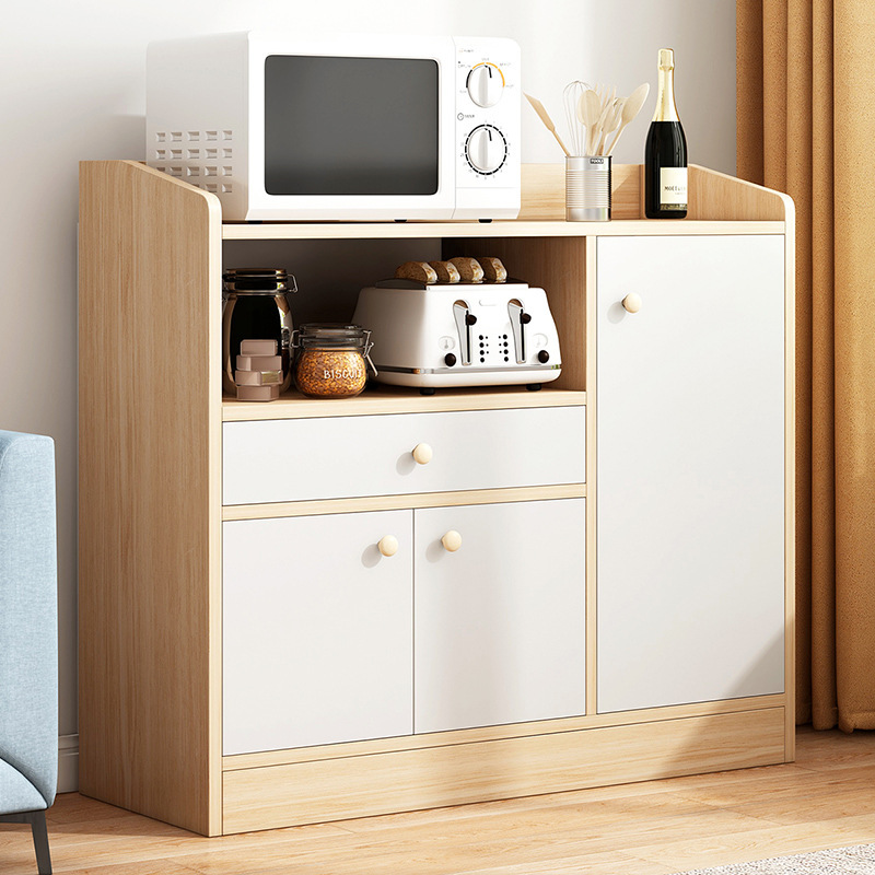 Sideboard American-Style Simple Storage Cabinet Floor-Standing Cabinet Home Kitchen Cabinet Modern Minimalist Sideboard Against the Wall Cabinet