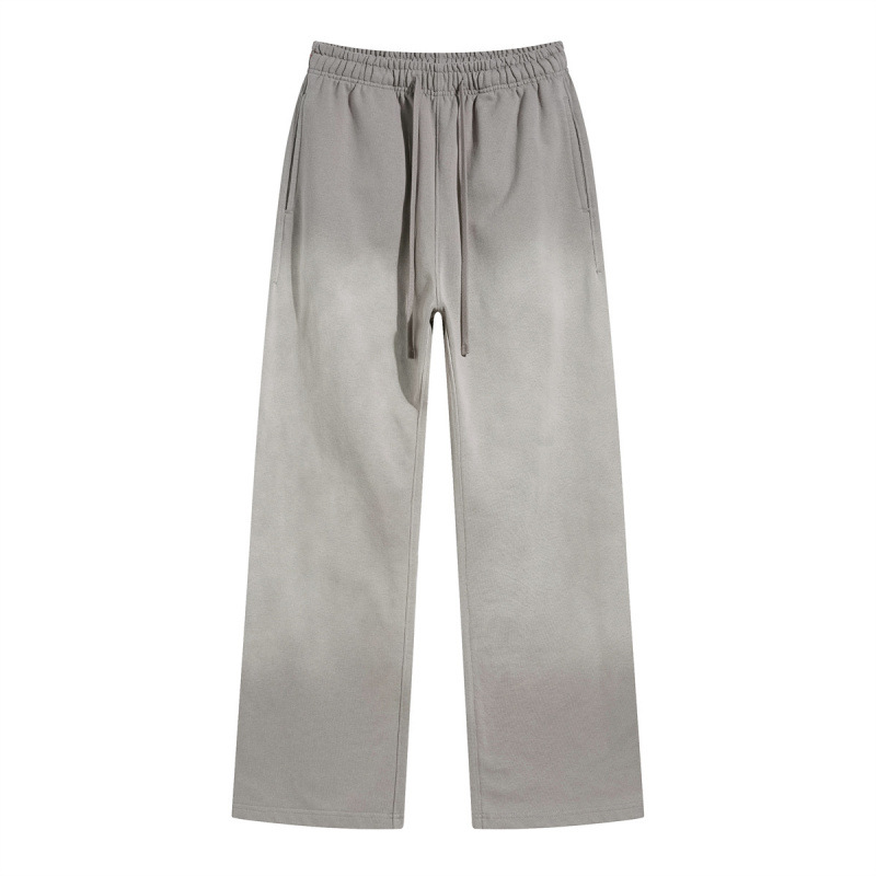 2026 marca de moda americana de otoño 450g pulverización teñido para hacer viejos pantalones de varón retro lavado con agua casual pantalones de guardia sueltos