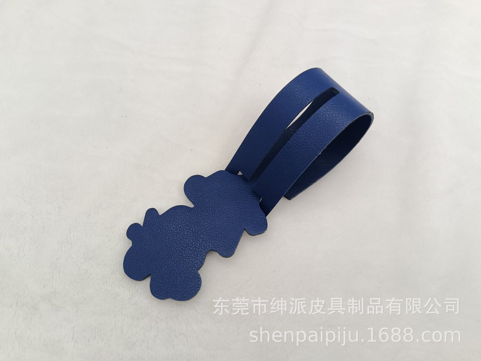 一体式行李牌PU皮 烫白烫金logo定制