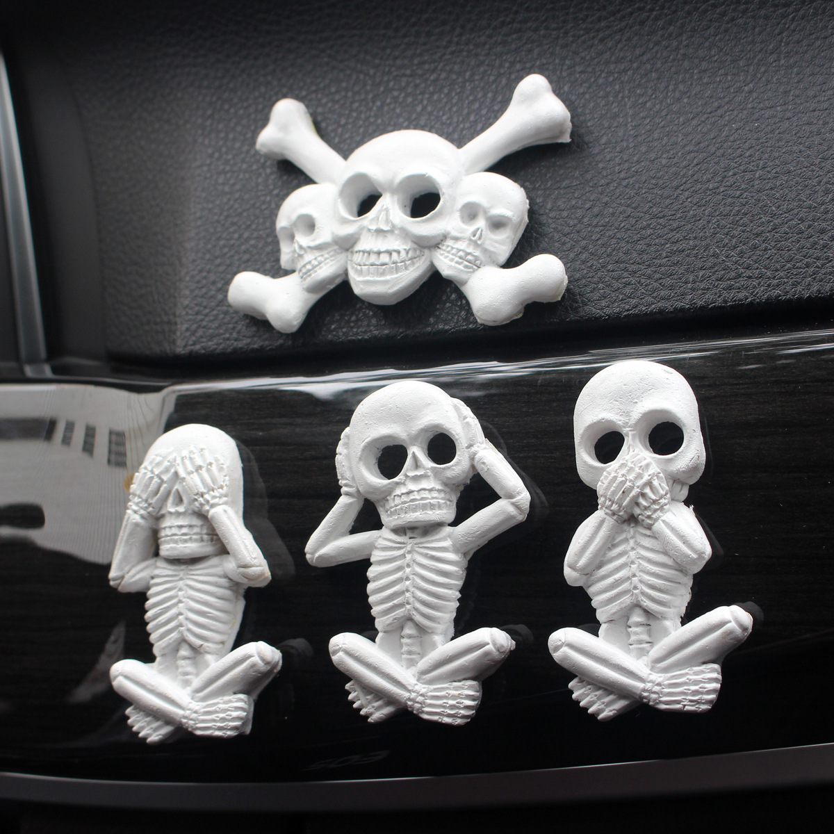  New Halloween Party Decoration Car Stickers Refrigerator Stickers Ghost Festival Scene Layout Wall Window Skeleton 