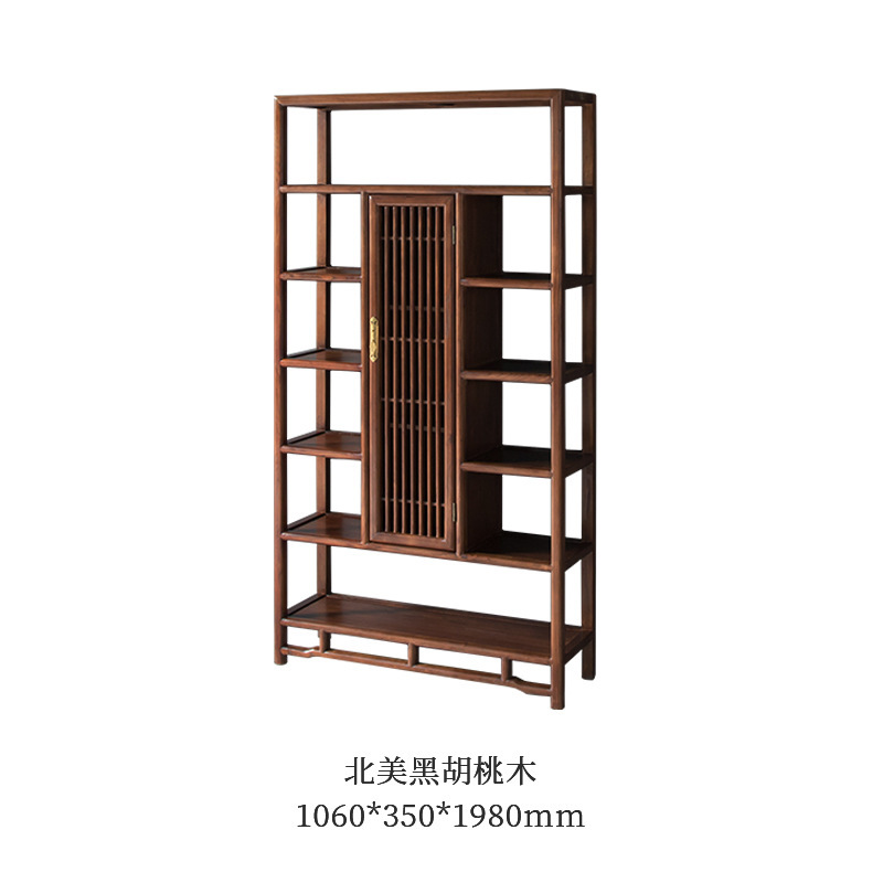 Правый шкаф династии Тан из древесины черного ореха Северной Америки