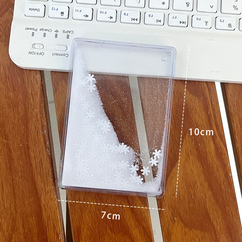 7x10透明流沙咕卡砖亚克力diy手账麻将砖彩色流沙咕盘儿童玩具|undefined