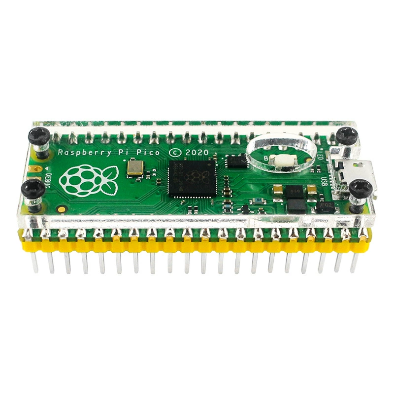Raspberry Pico PICO Shell Raspberry Pi PICO Acrylic Material Transparent Protective Shell Fixed Smedoic Shell