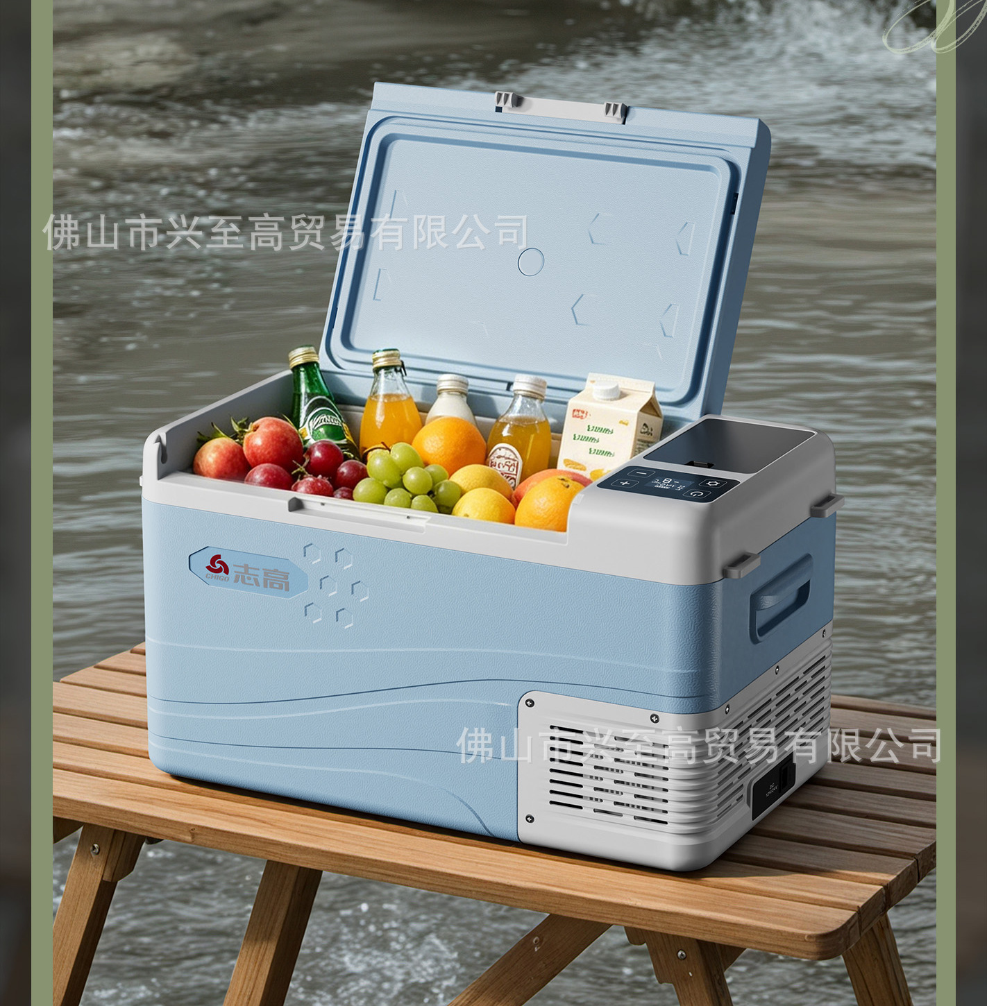 Zhigao Car Refrigerator 24V for Large Trucks and Home Use, Dual-Purpose Refrigeration Compressor Freezer, 12V Outdoor
