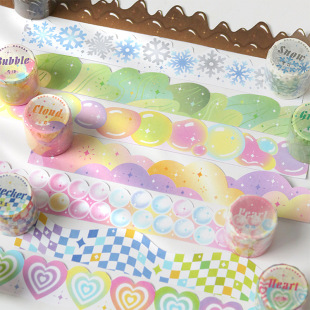 Letter lovers and paper tape search series fresh artistic journal diary material decorative stickers 8 options