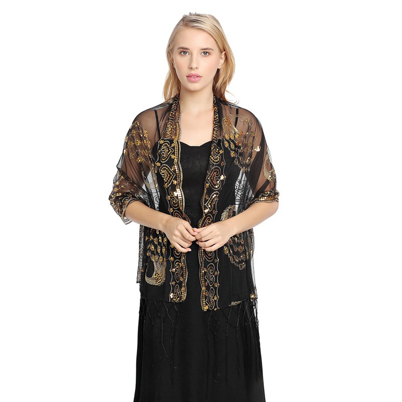 Amazon Hot Peacock Embroidery Party Party vestido de boda Shalf